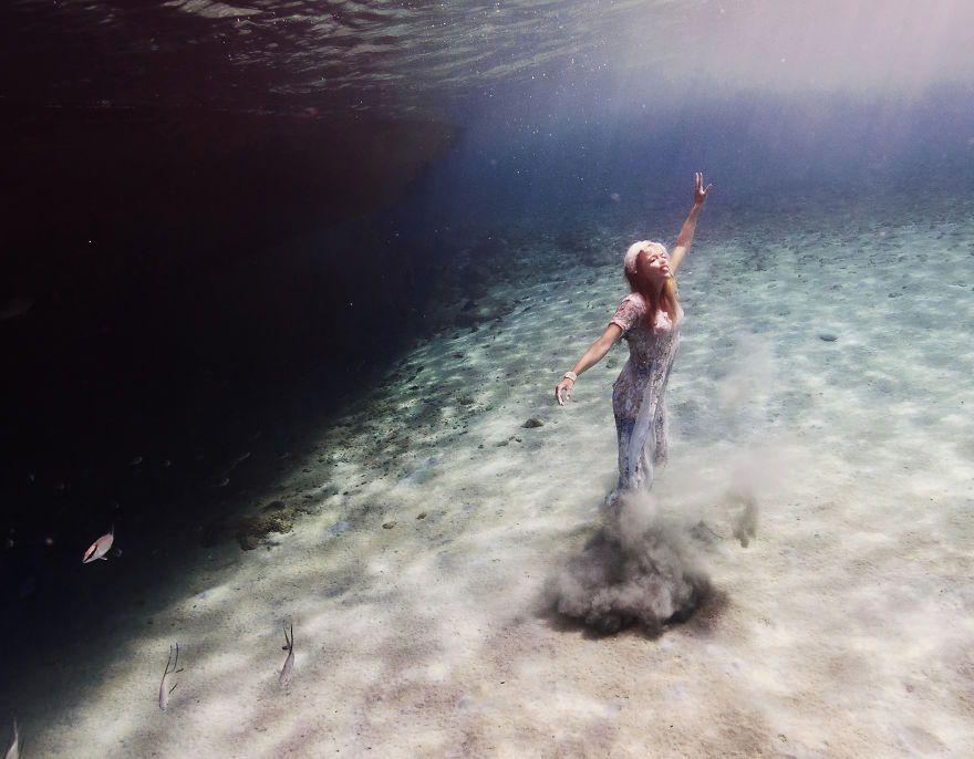 I Travelled To Bonaire Island And Photographed Local Children Underwater