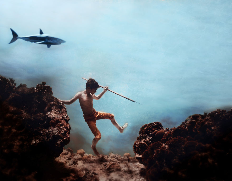 I Travelled To Bonaire Island And Photographed Local Children Underwater