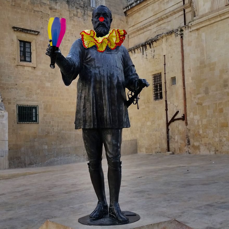 I Turn Boring Monuments Into Clowns