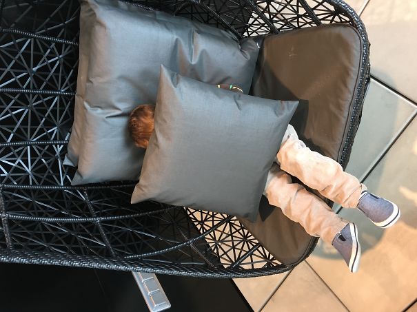 Peek-a-boo! My 3 Year Old Nephew Mastering The Difficult Art Of Hide And Seek