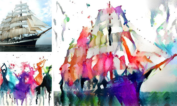 Pictures Combined Using Neural Networks