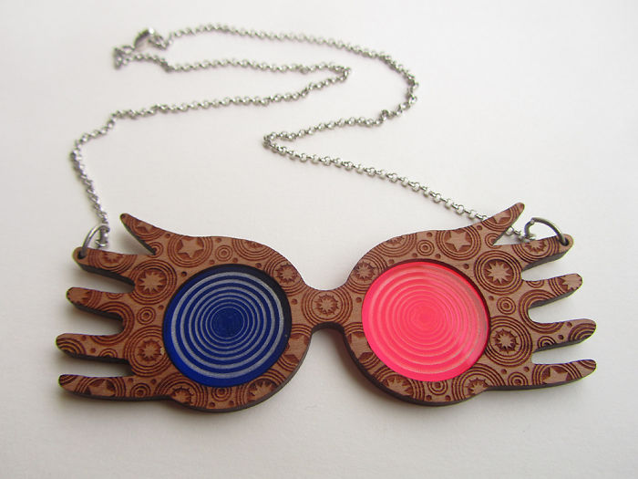 Luna Lovegood Glasses Necklace