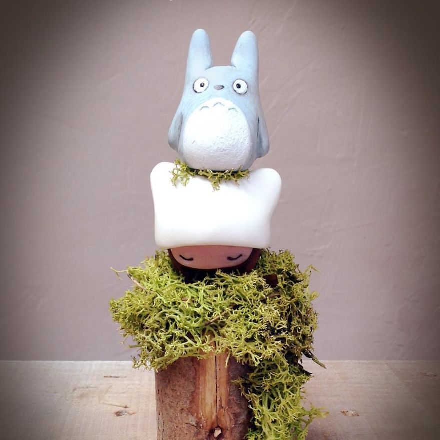 My Latest Series Of Sculptures Show The Beauty Of Miyazaki's World