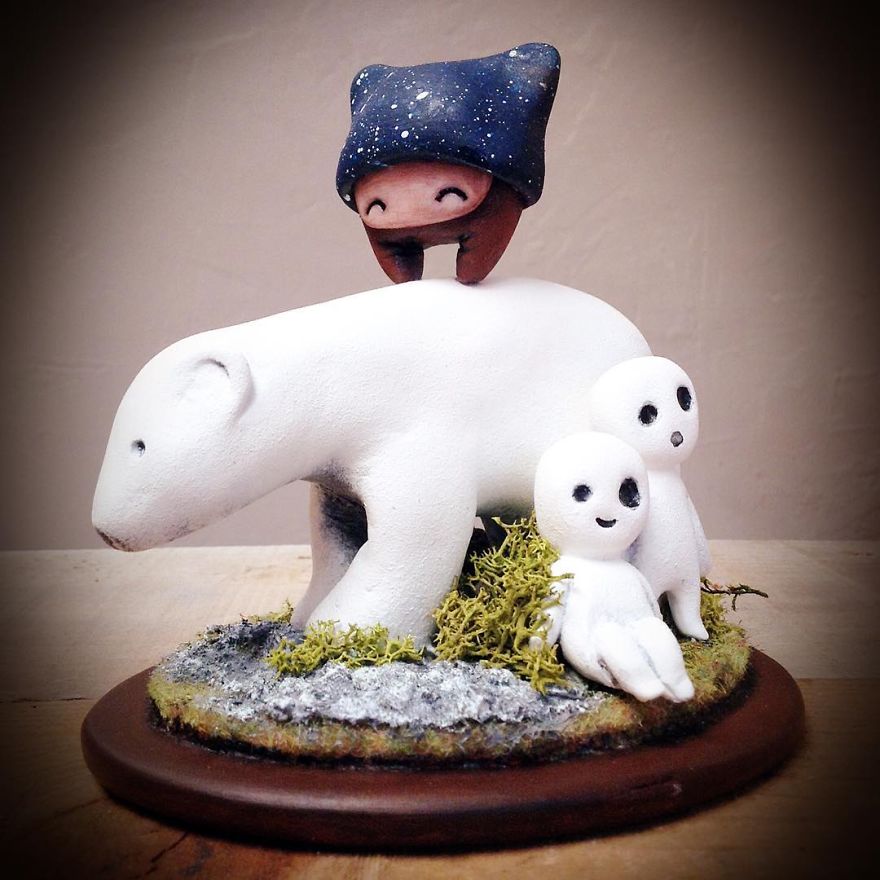 My Latest Series Of Sculptures Show The Beauty Of Miyazaki's World