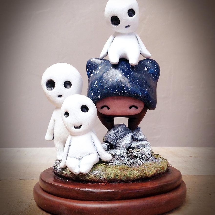 My Latest Series Of Sculptures Show The Beauty Of Miyazaki's World