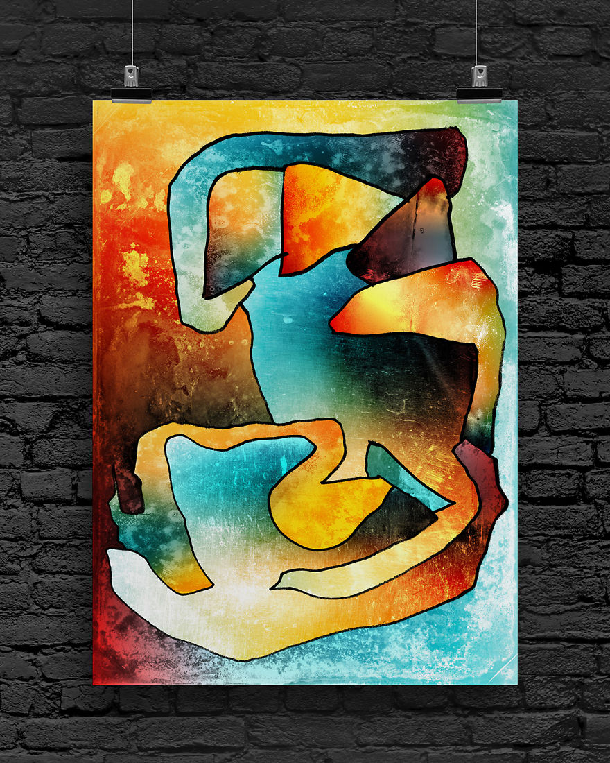 I Collaborate With My 3-Year-Old To Create Modern Art