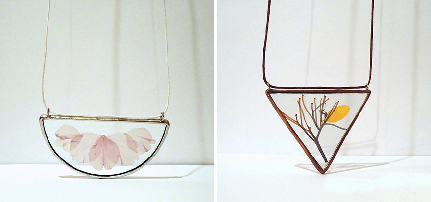 Nature-Inspired Accessories With Real Flowers Inside