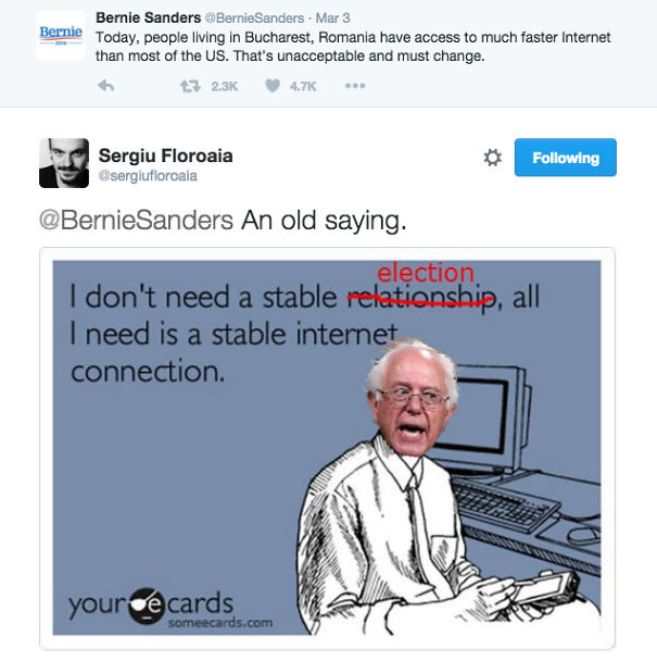 I'm A Romanian Comedian And Here's What I Replied To Bernie Sanders' Condescending Tweet