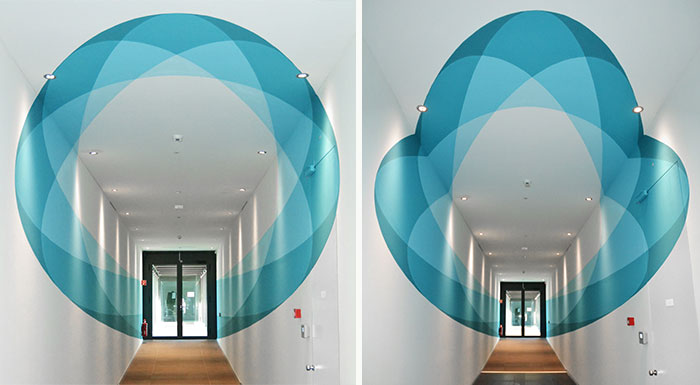 Our Mural Changes Shape As You Walk Through It