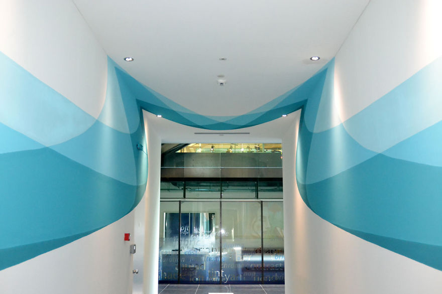 Our Mural Changes Shape As You Walk Through It