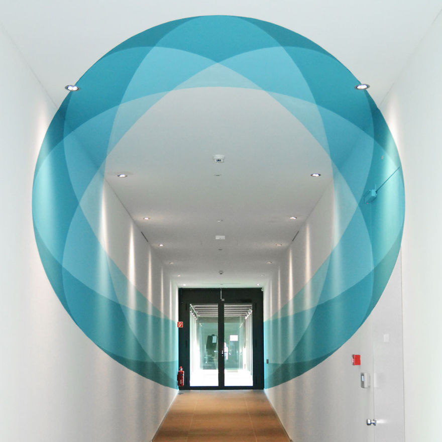 Our Mural Changes Shape As You Walk Through It