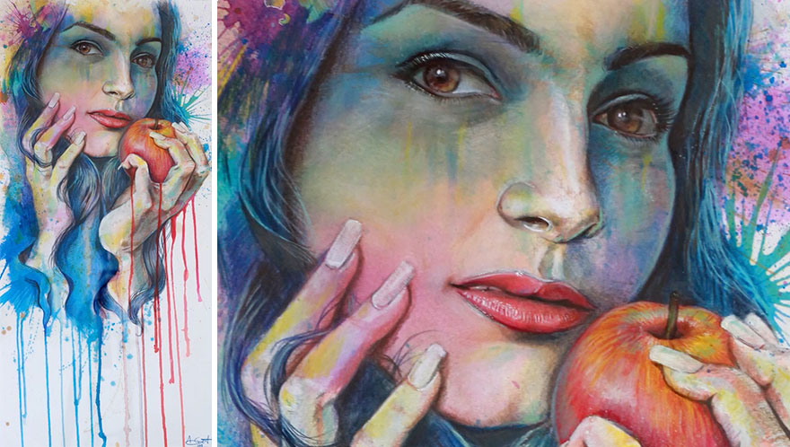 Speed Painting Inspired By Biblical Event Garden Of Eden