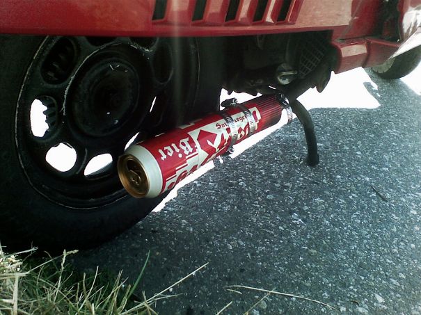 Beer-can Exhaust