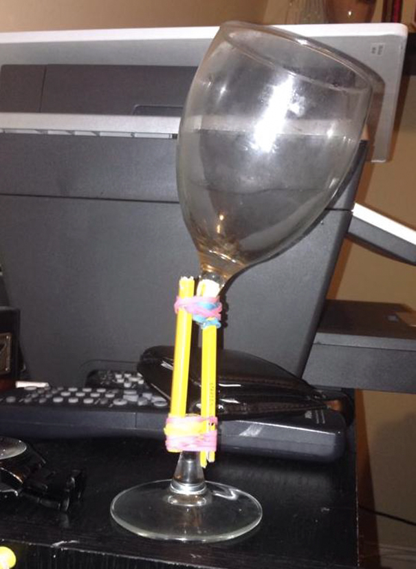 Dropped My Wine Glass Earlier. My Wife Won't Suspect A Thing