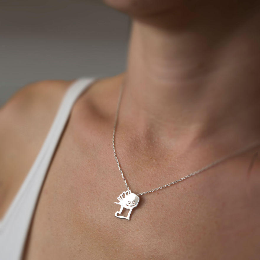 Children’s Drawings Turned Into Jewelry To Create Timeless Memories Children’s Drawings Turned Into Jewelry To Create Timeless Memories