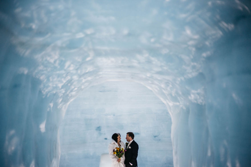 'I Do' Inside A Glacier In Iceland 'I Do' Inside A Glacier In Iceland