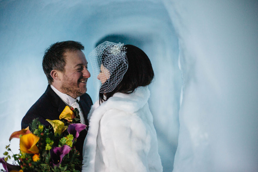 'I Do' Inside A Glacier In Iceland 'I Do' Inside A Glacier In Iceland