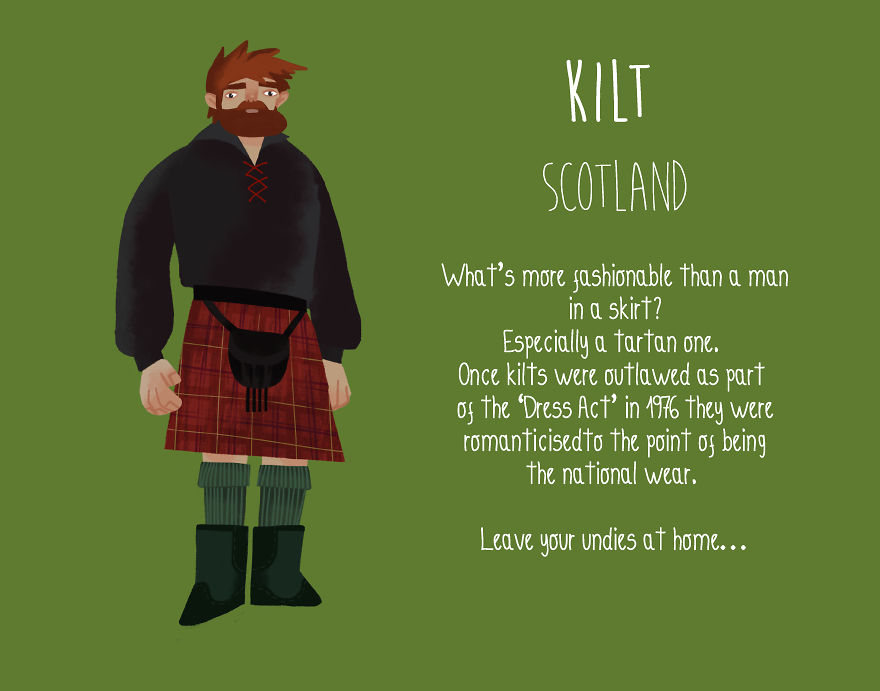 We Sketched 15 Unusual Fashion Traditions From Around The Globe We Sketched 15 Unusual Fashion Traditions From Around The Globe