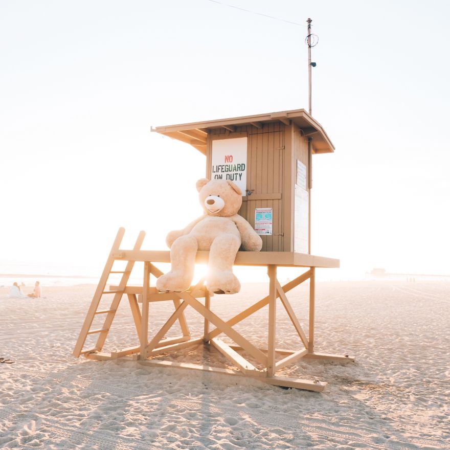 We Took Our Huge Toy Bear On Fun Adventures