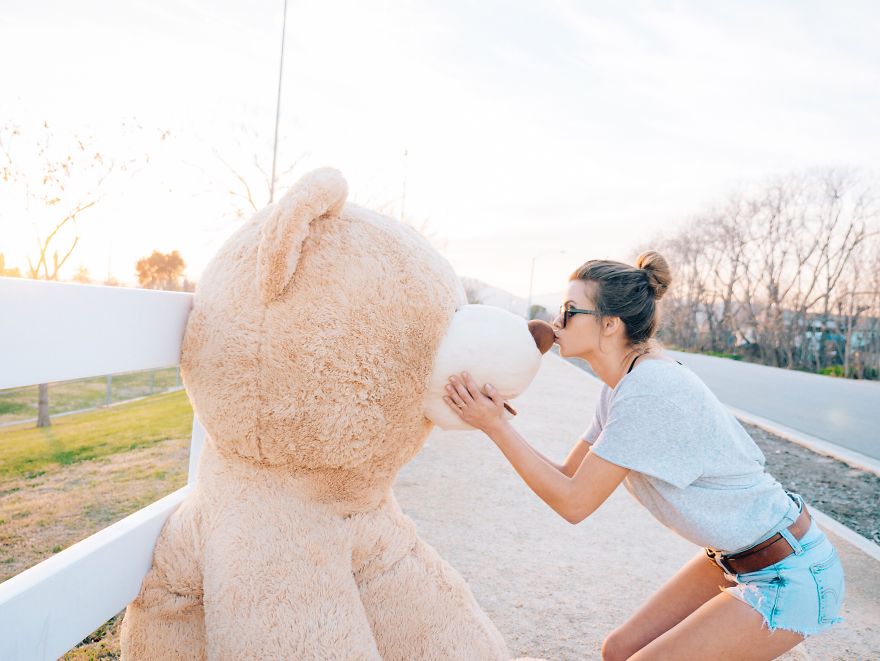 We Took Our Huge Toy Bear On Fun Adventures