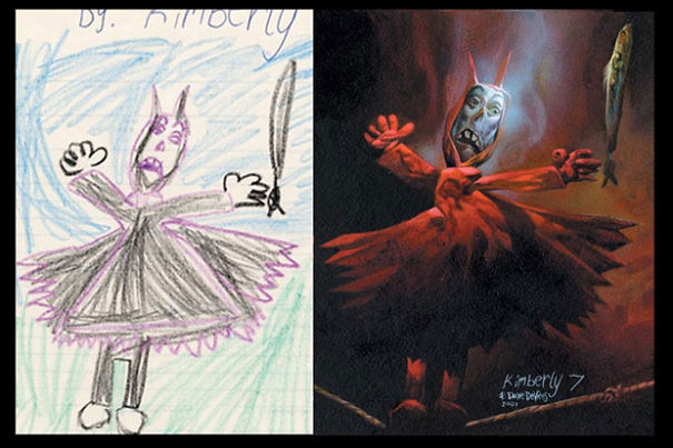 What Children’s Drawings Would Look Like If They Were Painted Realistically What Children’s Drawings Would Look Like If They Were Painted Realistically
