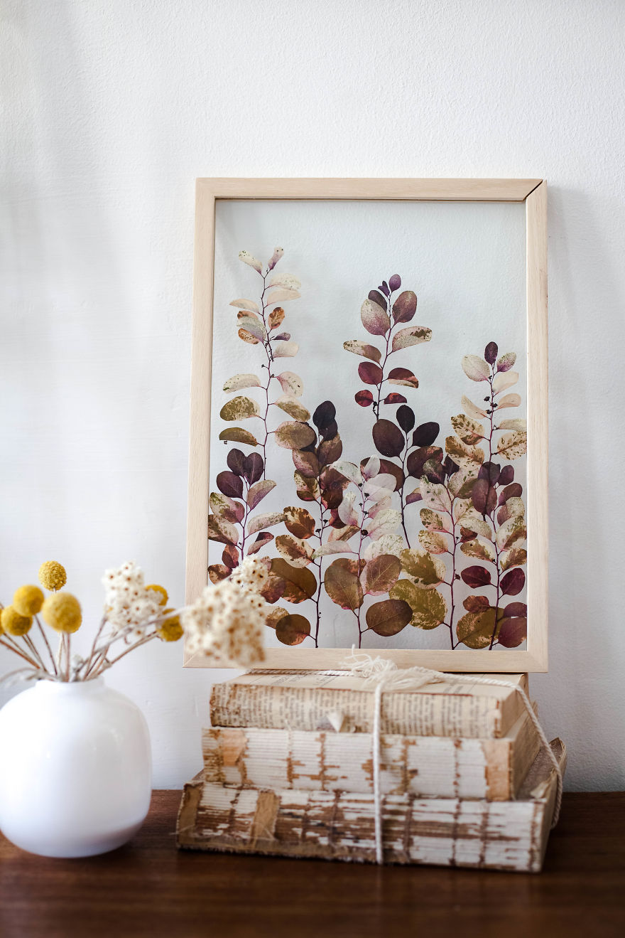 I Create Art From Dried Leaves And Flowers