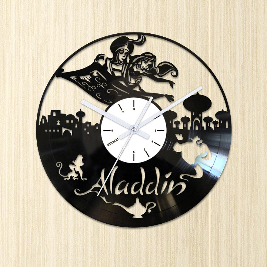 I Made Disney Inspired Clocks From Old Vinyl Records I Made Disney Inspired Clocks From Old Vinyl Records