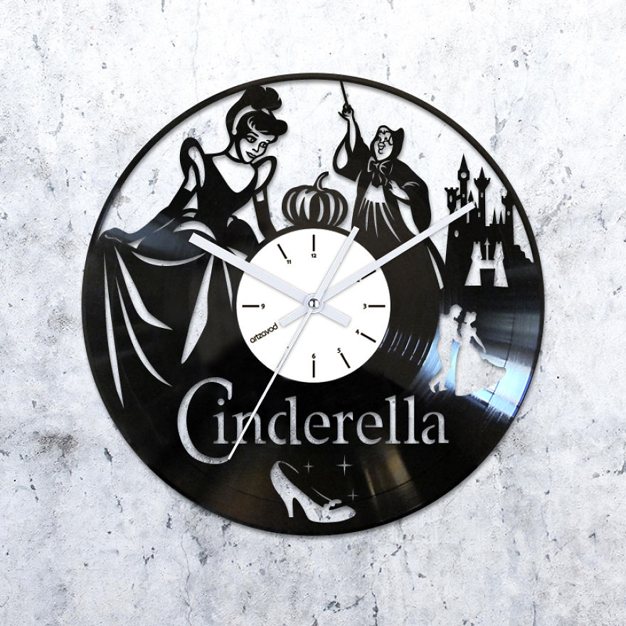 I Made Disney Inspired Clocks From Old Vinyl Records I Made Disney Inspired Clocks From Old Vinyl Records