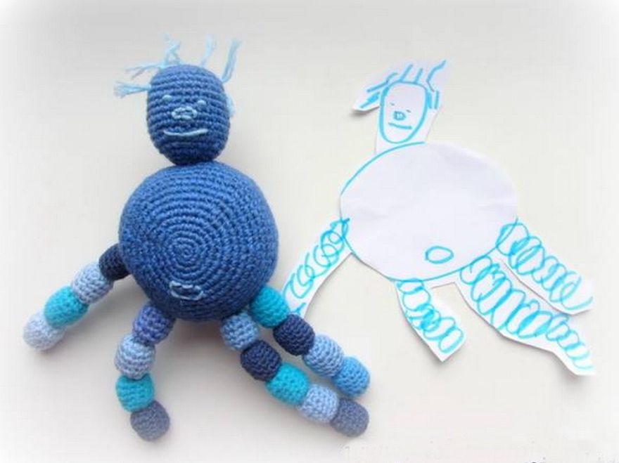 I Crochet Toys From Children Drawings