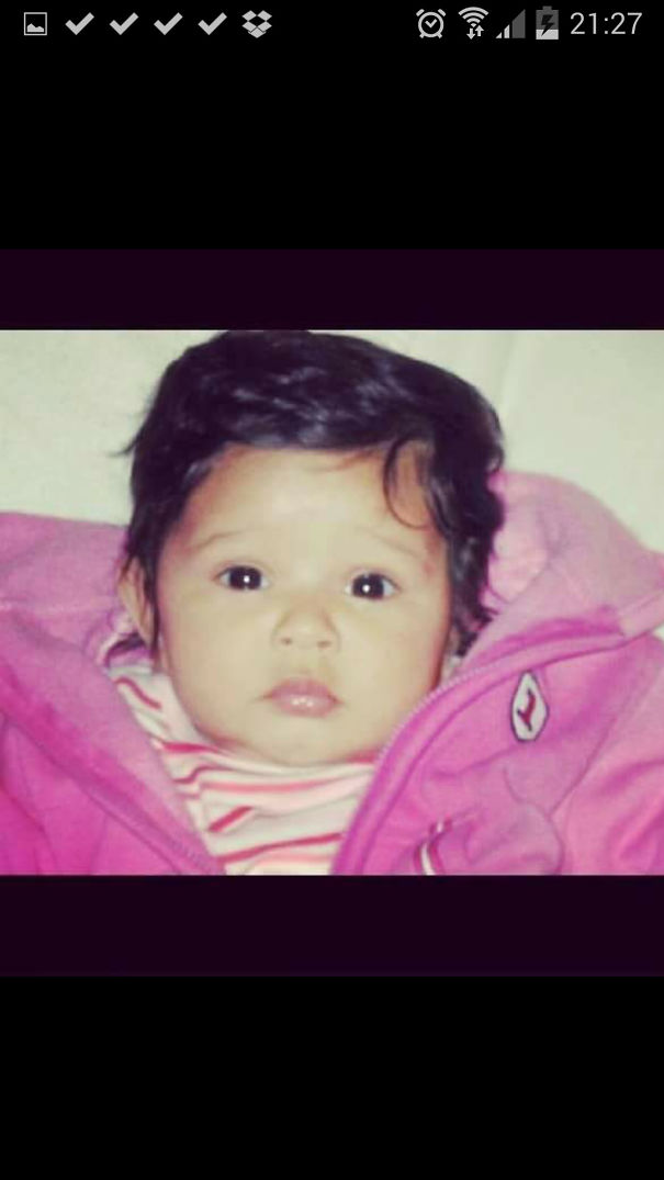 My Baby Izabeya Come Out With Beautiful Black Hair.