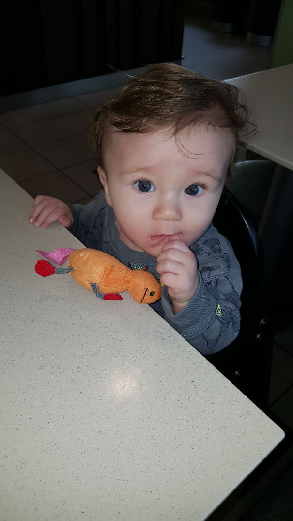 Mr. Connor Owen Five Months And A Head Full Of Hair Since Day One!