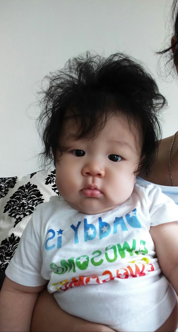 Five Month Old Caleb On A Bad Hair Day