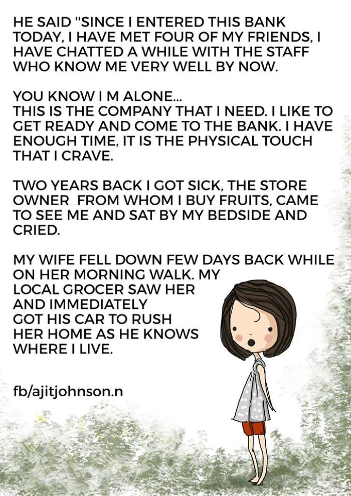 I Decided To Illustrate This Cute Story That I Received As An Whatsapp Text. Find The Irony.