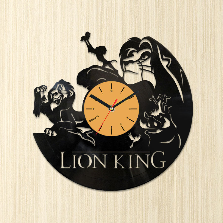 I Made Disney Inspired Clocks From Old Vinyl Records I Made Disney Inspired Clocks From Old Vinyl Records