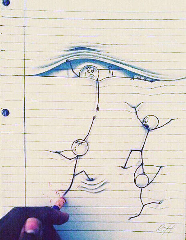 9 Awesome Drawings By Artists Who Don't See Lines As Boundaries