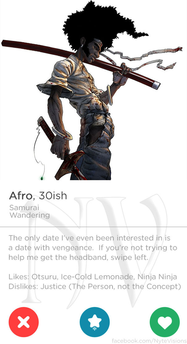 Anime Characters Were On Tinder