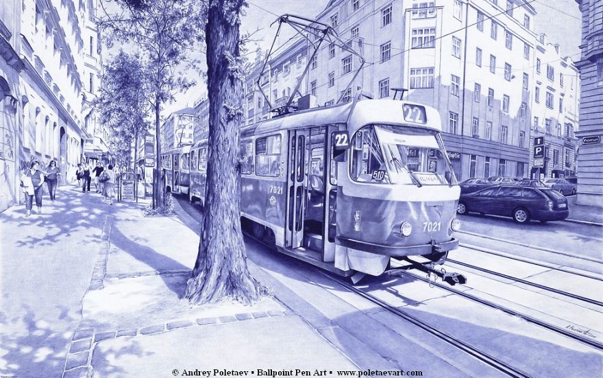 Realistic Ballpoint Pen Drawings That Take Me Up To 300 Hours