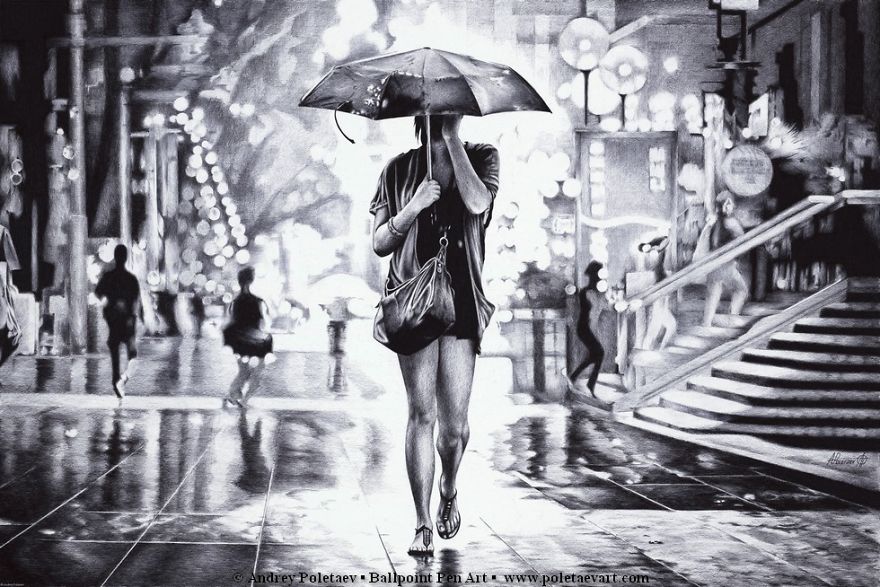 Realistic Ballpoint Pen Drawings That Take Me Up To 300 Hours