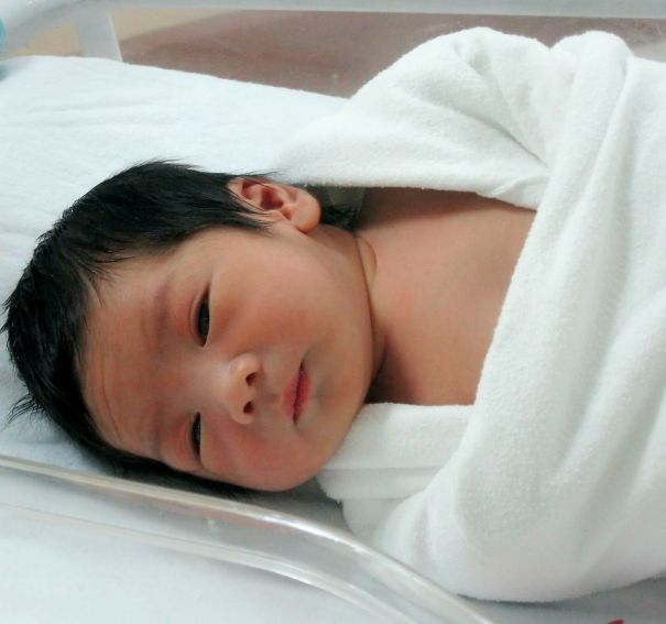 When My Precious Was Only One-day-old ☺ Now He's Five.