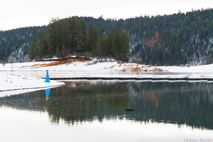 I've Traveled Around The World With A Cinderella Dress To Capture The Beauty Of Traveling Solo