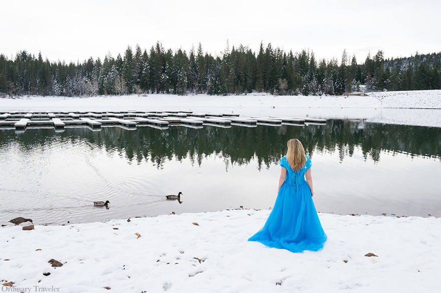 I've Traveled Around The World With A Cinderella Dress To Capture The Beauty Of Traveling Solo