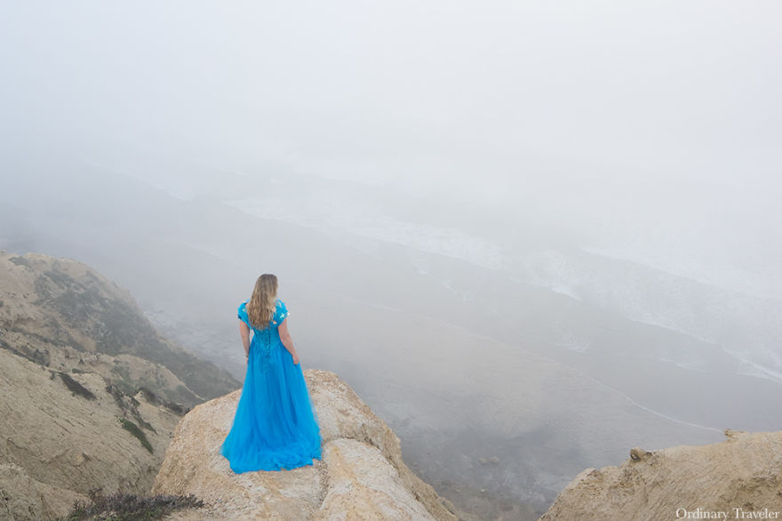 I've Traveled Around The World With A Cinderella Dress To Capture The Beauty Of Traveling Solo