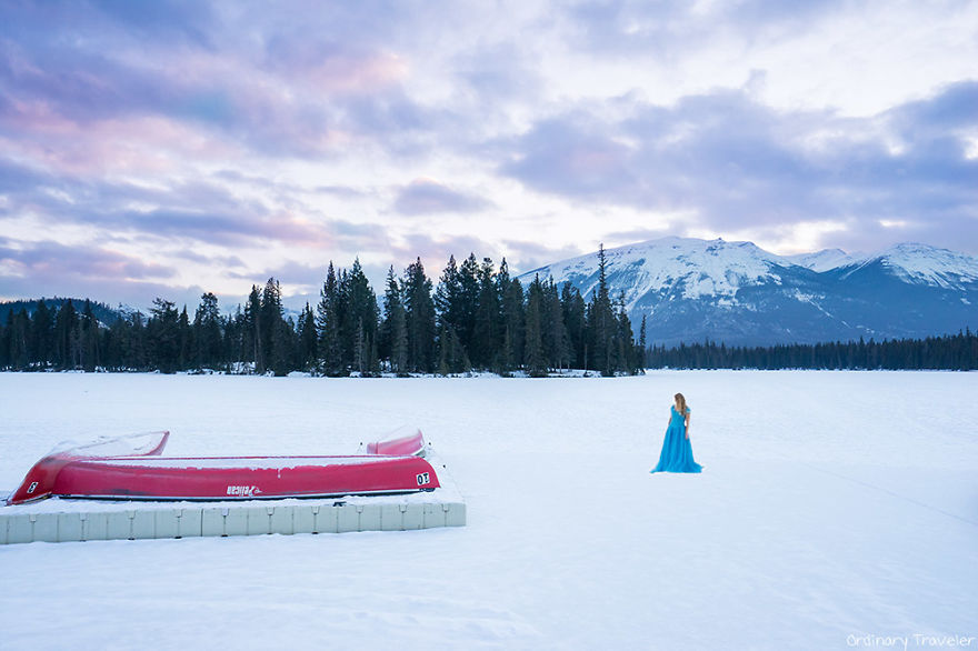 I've Traveled Around The World With A Cinderella Dress To Capture The Beauty Of Traveling Solo