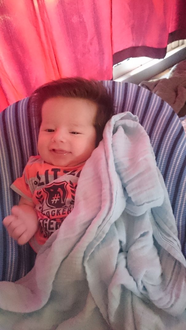 Hunter James 2 Months Old