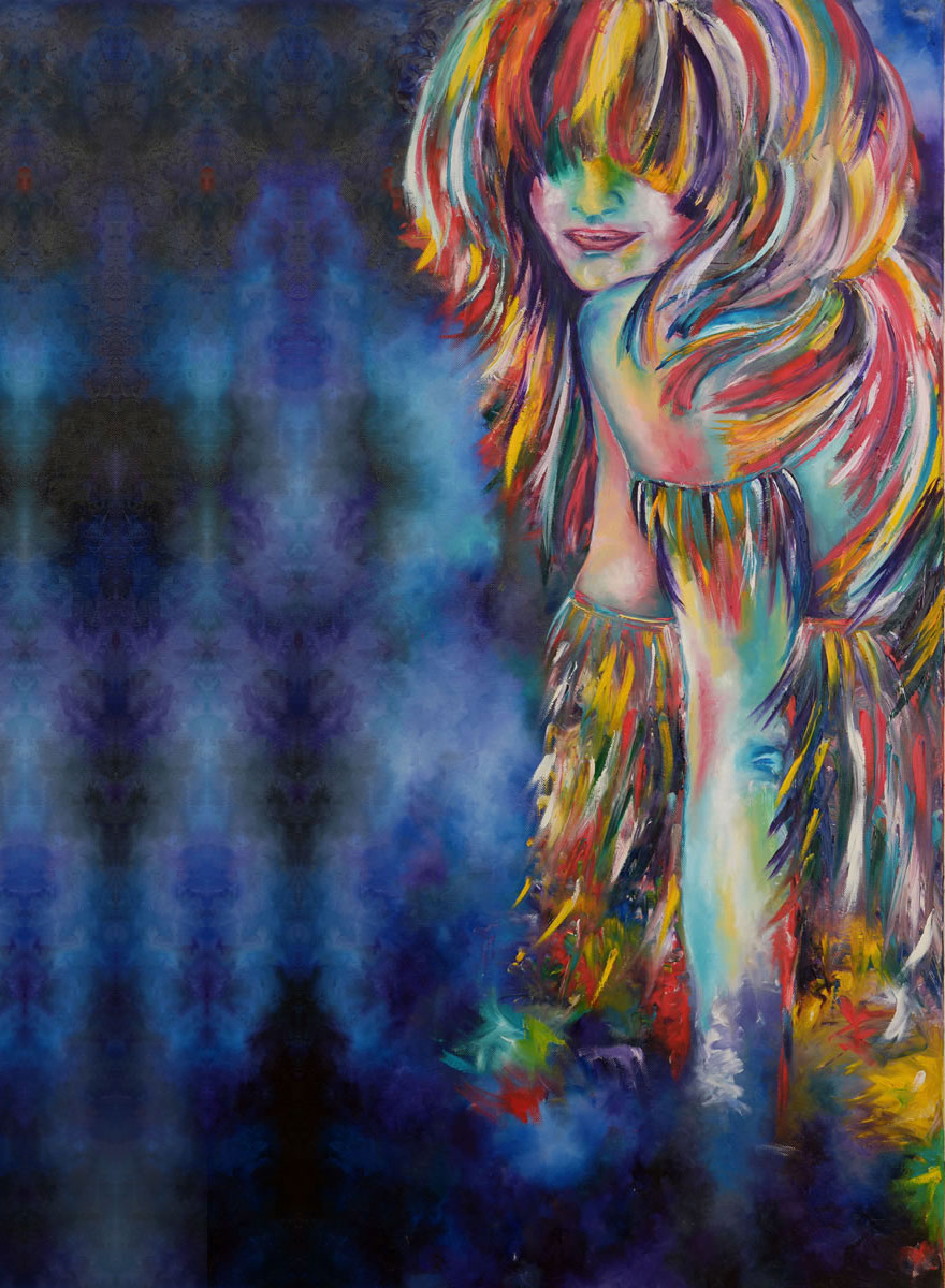 I Paint Colourful Portraits Using My Fingers