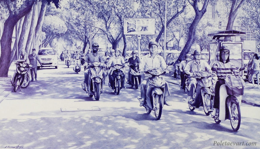 Realistic Ballpoint Pen Drawings That Take Me Up To 300 Hours