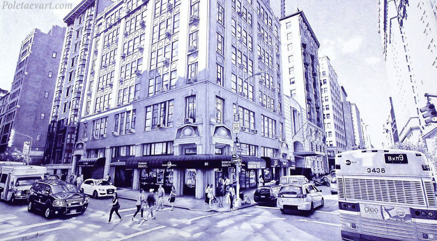 Realistic Ballpoint Pen Drawings That Take Me Up To 300 Hours