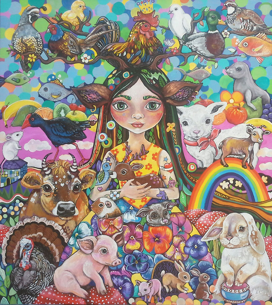 I Paint Vibrant Stories Where All Animals Are Equal And Cared For I Paint Vibrant Stories Where All Animals Are Equal And Cared For