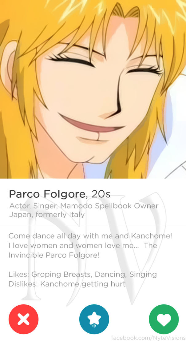 Anime Characters Were On Tinder