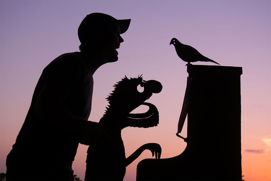 I Turn Simple Cardboard Cutouts Into Fun Sesame Street Silhouettes I Turn Simple Cardboard Cutouts Into Fun Sesame Street Silhouettes